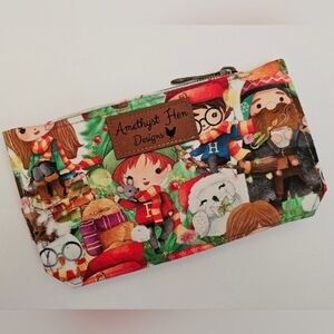 NWOT Harry Potter Christmas Wallet Cork Back Snap‎ Closure